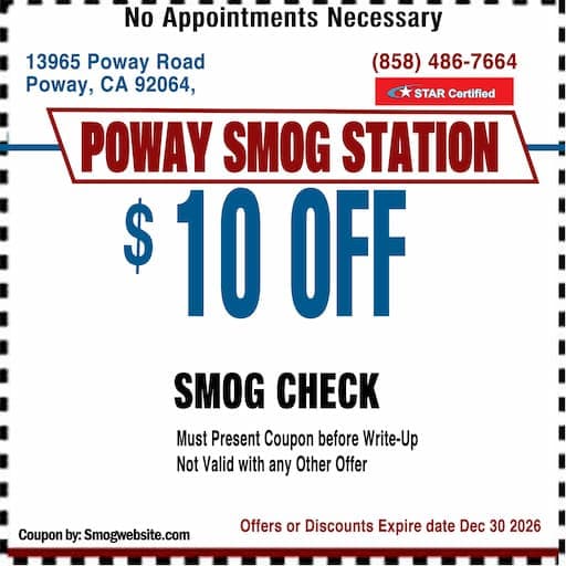 Smog Check Coupon Poway